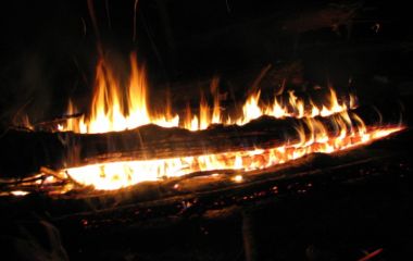 Зима, нодья, снег.. Февраль 2015