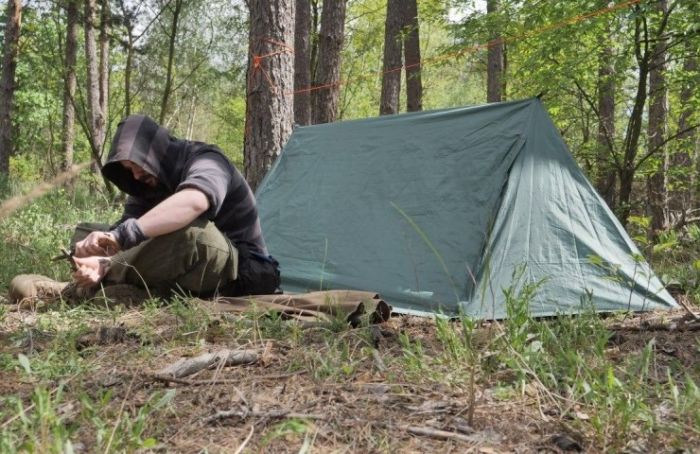 Тент - намет Lezhka зелений