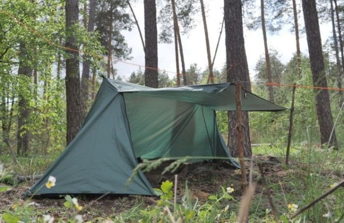 Тент - намет Lezhka коричневий